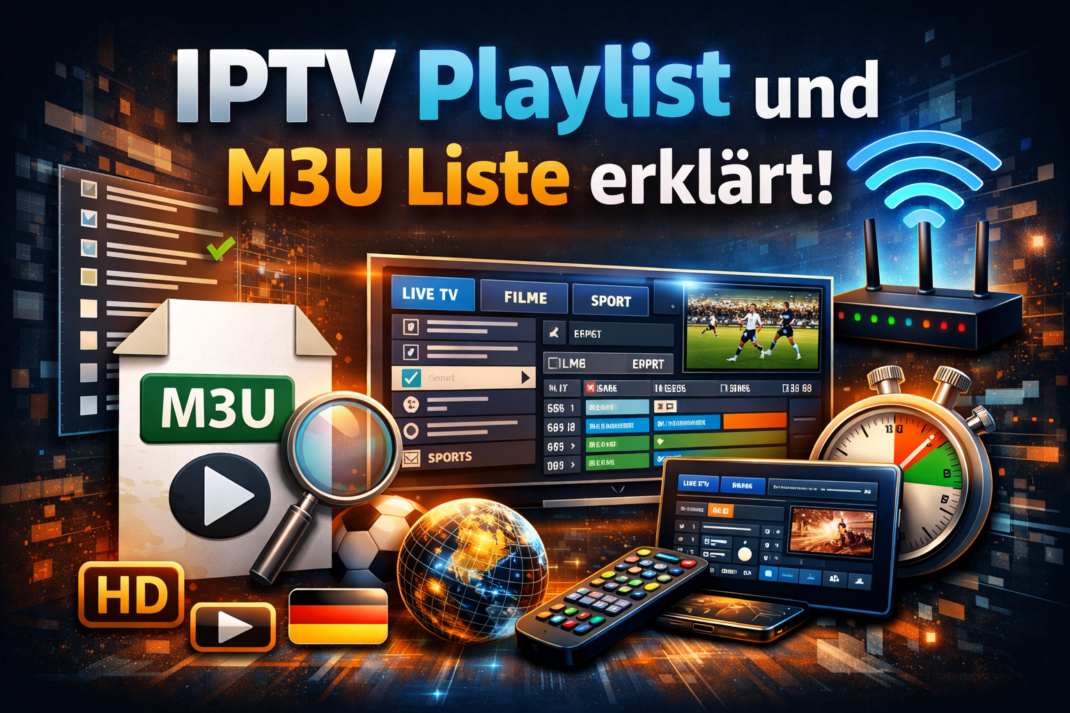 iptv playlist und m3u liste erklärt mit senderstruktur und streaming übersicht
