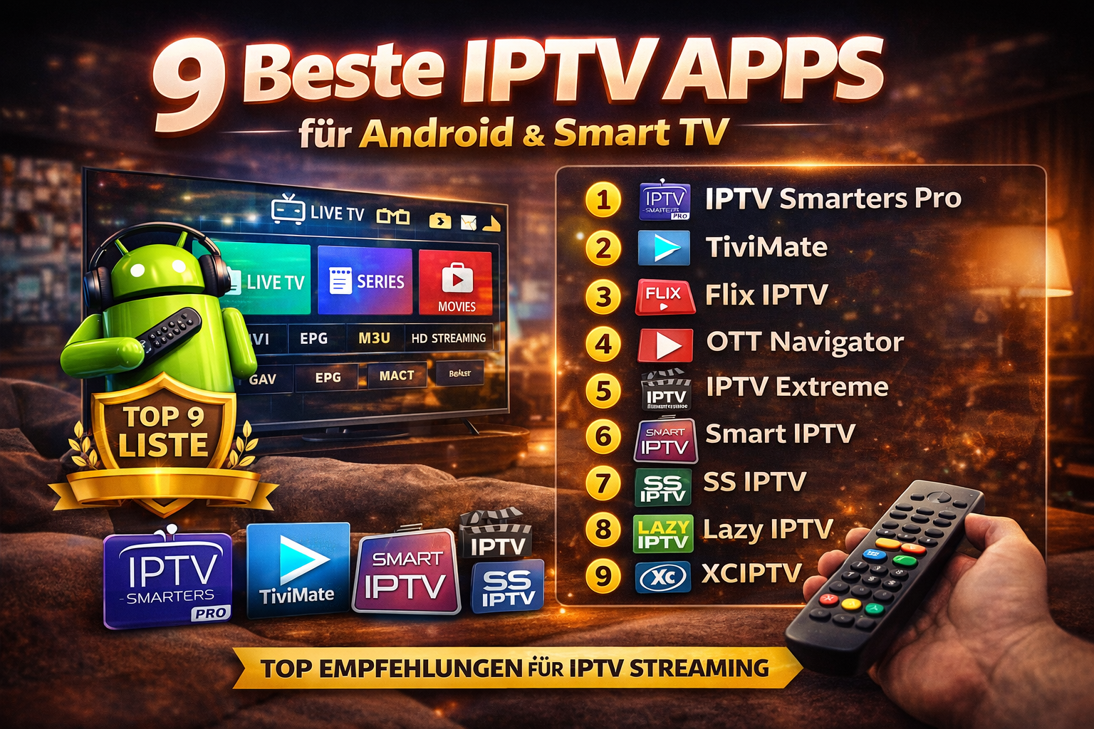 beste iptv app liste mit android iptv apps vergleich und top iptv player android