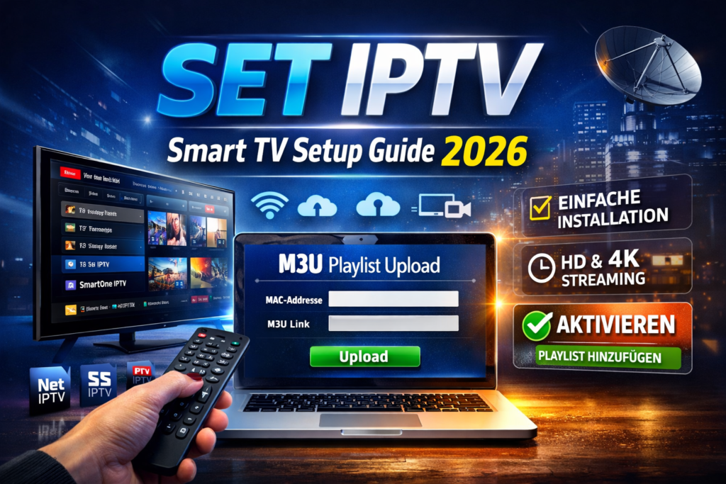 set iptv einrichten smart tv anleitung 2026 iptv app installation und aktivierung
