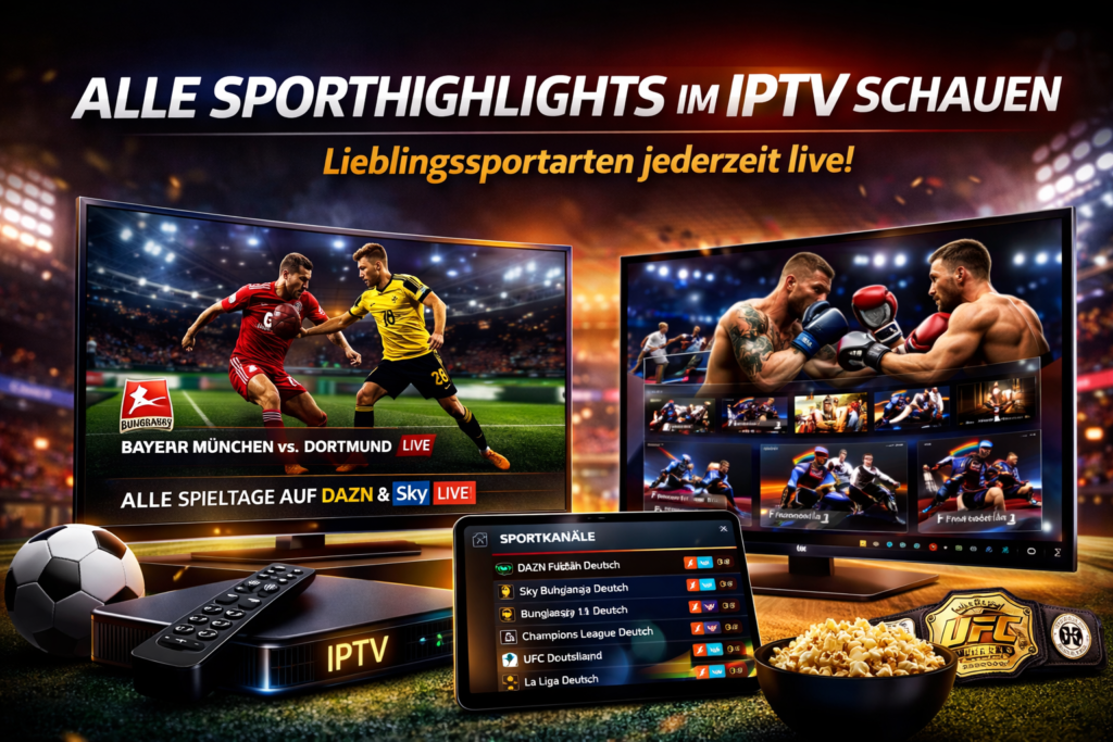 iptv dazn streaming deutschland sport live bundesliga champions league in hd 4k
