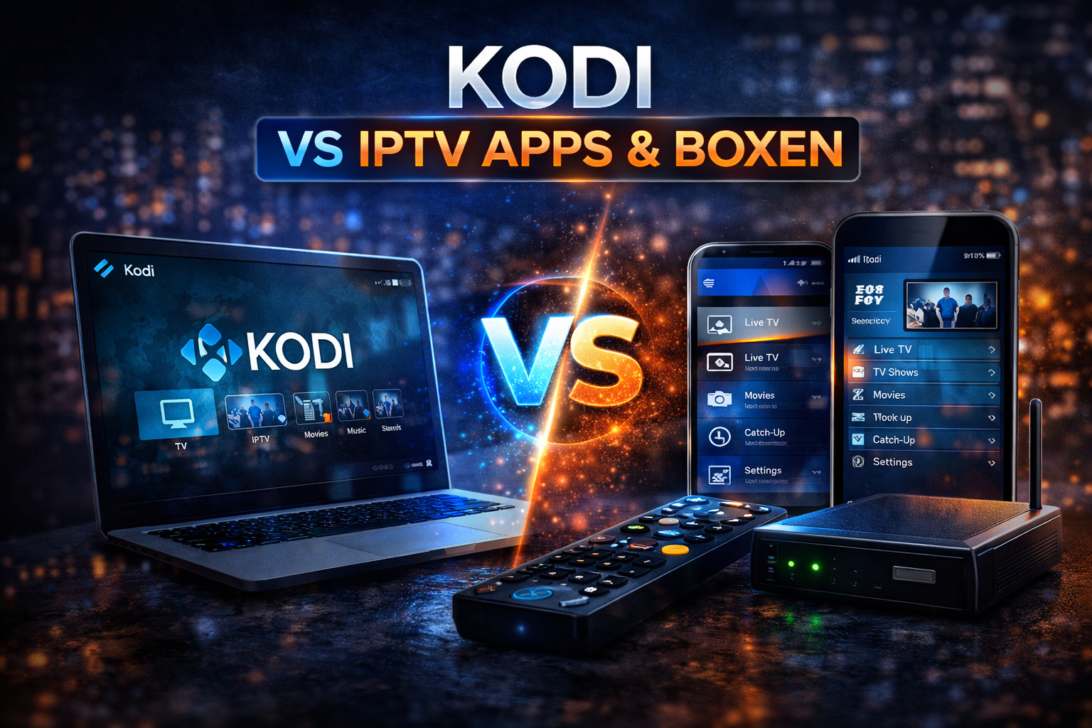 kodi vs iptv app vergleich kodi media center und iptv box streaming unterschiede