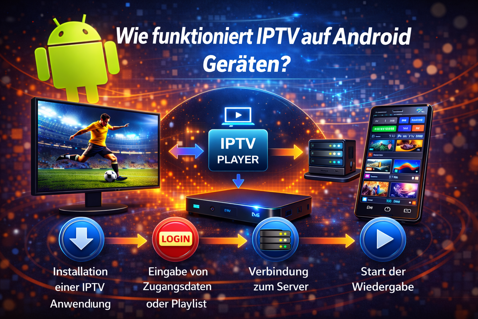 wie iptv android funktioniert app verbindung server streaming erklärung