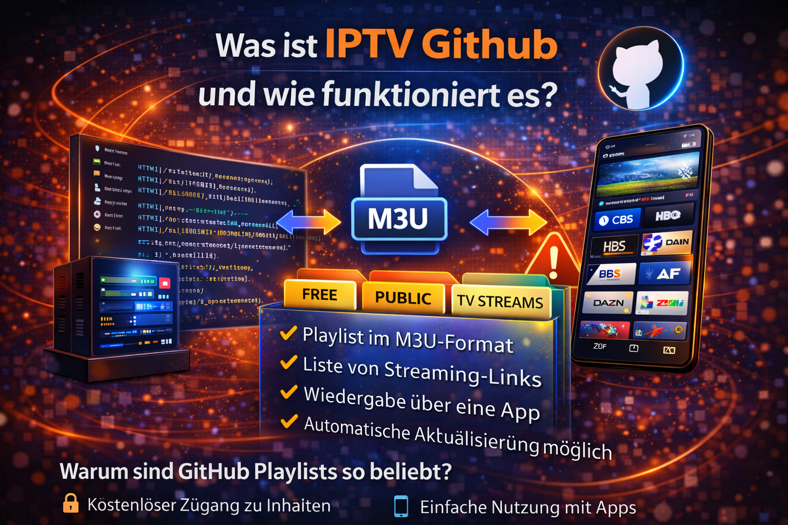 wie iptv playlist funktioniert m3u datei streaming erklärung mit app